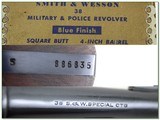 Smith & Wesson 38 Military & Police pre-war frame unfired in box - 4 of 4