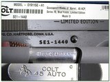 Colt Government Series 70 Limited Edition 45 ACP unfired in case - 4 of 4