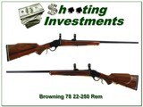 Browning Model 78 22-250 26in Octagonal barrel ! - 1 of 4