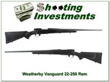 Weatherby Vanguard in hard to find 22 250 Rem Exc Cond!