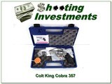 Colt King Cobra polished stainless walnut 4.25in new in case 357 Mag! - 1 of 4