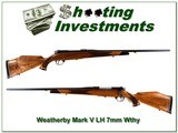 Weatherby Mark V Deluxe LH German 7mm Wthy Exc Cond!