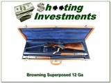 Browning Superposed 12 Ga 60 Belgium 2 barrel set in TOLEX case