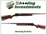 Browning A5 71 Belgium Light 20 Ga 28in VR Modified