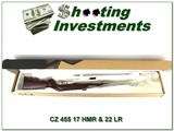 CZ 455 Combo 22LR .17HMR unfired in box - 1 of 4
