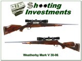 Weatherby Mark V Lazermark in 30-06 with Leupold