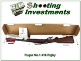 Ruger No.1 Tropical 416 Rigby unfired in box!