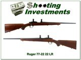 Ruger 77-22 early 1987 made 22LR with hard buttplate Exc Collector Cond