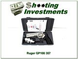 Ruger GP-100 Stainless 357 Mag 6in in case with scope - 1 of 4