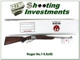 Ruger No.1 Sportier Stainless Walnut 6.5x55 new in box! - 1 of 4