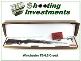 Winchester 70 Stainless Walnut Supergrade 6.5 Creedmoor NIB - 1 of 4