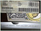 Browning 1885 1994 RMEF High-Grade 45-70 unfired in box! - 4 of 4