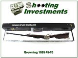 Browning 1885 1994 RMEF High Grade 45 70 unfired in box!