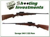 Savage 340 C in hard to find 222 Rem - 1 of 4