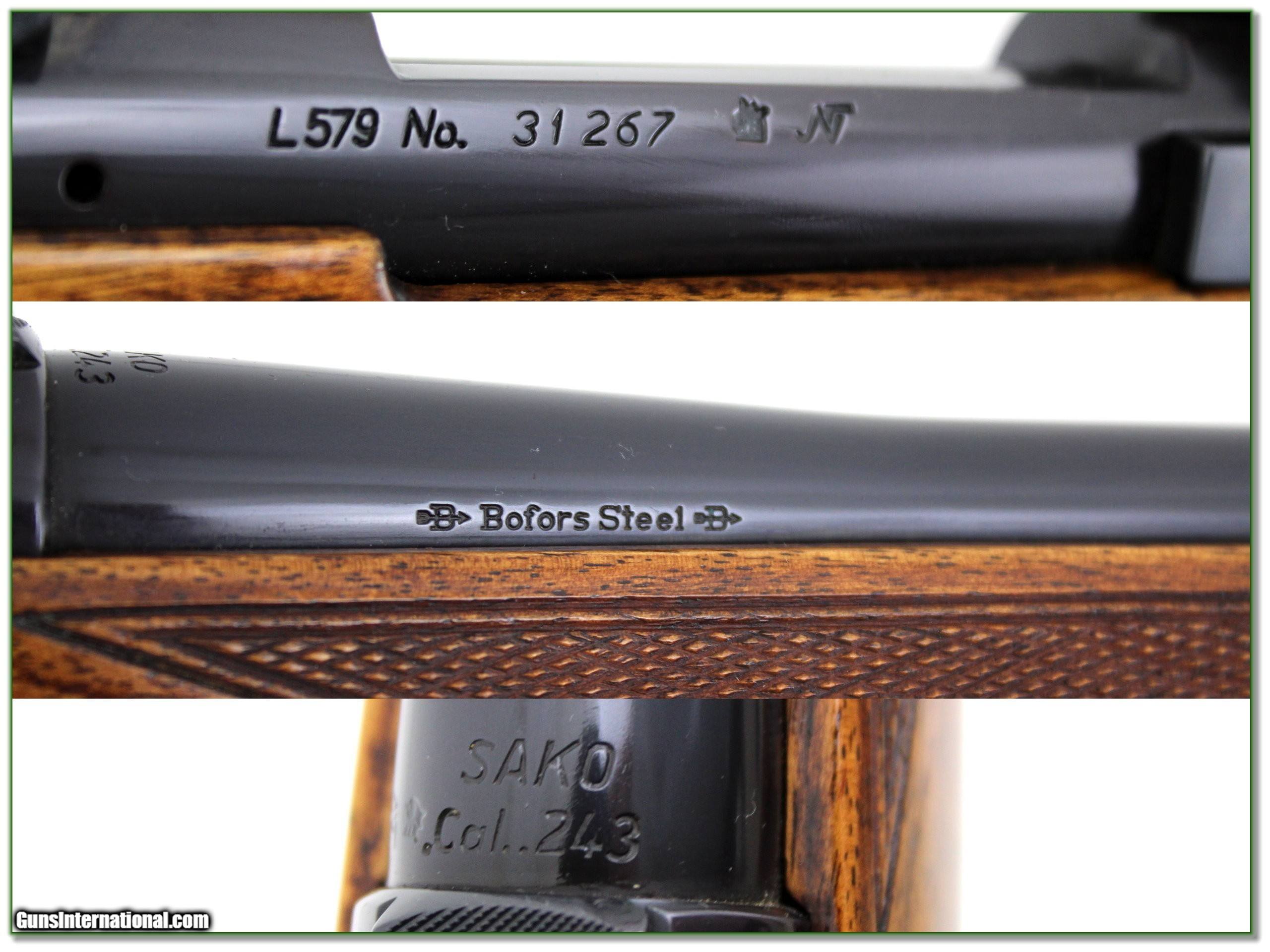 Sako L579 Mannlicher in 243 Win Bofors Steel barrel!