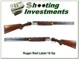 Ruger Red Label engraved receiver 12 Ga 26in barrels - 1 of 4