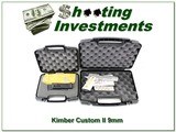 Kimber Stainless II 9mm with 22 LR Conversion kit all in case 4 mags
