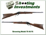 Browning Model 78 45-70 24in heavy octagonal barrel