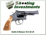 Smith & Wesson 18-3 22 LR Exc Collector cond! - 1 of 4