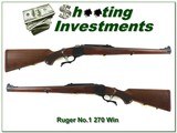Ruger No.1 International Red Pad in 270 Win as new! - 1 of 4