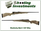 Weatherby Mark V Ultra Light in 257 Wthy 26in as new!