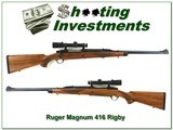 Ruger 77 Magnum Safari early RSM 416 Rigby Leupold Exc Cond