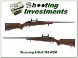 Browning A-Bolt II in hard to find 325 WSM as new cond!