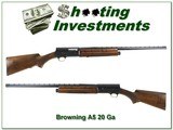 Browning A5 Light Twenty 20 Ga 1973 Belgium 26in IC - 1 of 4