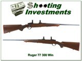Ruger 77 in 300 Win Mag earlier Tang Safety Red Pad Exc Cond! - 1 of 4