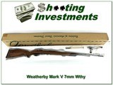 Weatherby Mark V Deluxe 26in Japan made UNFIRED in box XX Wood!
