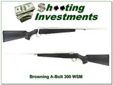 Browning A-Bolt II Stainless Stalker 300 WSM as new