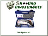 Colt Python polished stainless walnut 6in new in case 357 Mag! - 1 of 4