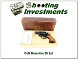 Colt Detective Special 2" .38 Special Blue 1974 Unfired In Box!