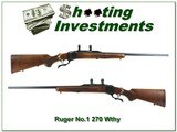 Ruger No.1 B Red Pad in hard to find 270 Wthy Mag! - 1 of 4