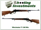 Winchester Model 71 Deluxe 348 Win made in 1957 mint collector!