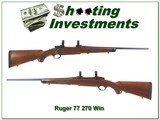 Ruger 77 Lightweight 270 Win 20in hard to find!