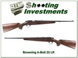 Browning A-Bolt in 22 LR Exc Cond!