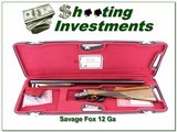 Savage Fox A Grade 12 Gauge as new in factory case 28in! - 1 of 4