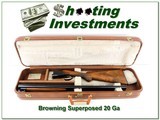 Browning Superposed 20 Ga 1959 Belgium collector in case! - 1 of 4