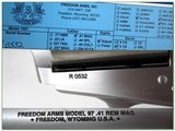 Freedom Arms Model 97 Premier Grade 5.5 in 41 Mag unfired in box! - 4 of 4