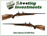 Sako Deluxe 22-250 Rem XX Wood as new! - 1 of 4