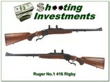 Ruger No.1 Red Pad in 416 Rigby near new!