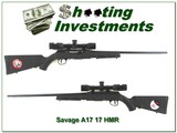 Savage A17 in 17 HMR with high-end Nikon rimfire scope and 4 mags - 1 of 4