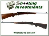 Winchester 70 pre-64 22 Hornet made in 1950 collector condition! - 1 of 4