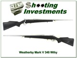 Weatherby Mark V Stainless in 340 Wthy Mag Exc Cond! - 1 of 4