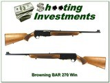 69 Belgium Browning BAR Grade II 270 Win Blond Exc Cond! - 1 of 4