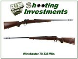 Winchester 70 Classic Sporter with BOSS New Haven made 338 Win Mag looks new! - 1 of 4