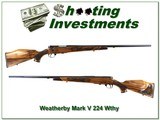 RARE Weatherby Mark V Varmintmaster 224 Lazermark 26in! - 1 of 4