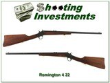 Remington Model: 4 Rolling Block Take Down 22RF Single-Shot Rifle - 1 of 4