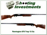 Remington 870 Wingmaster Trap B 12 Ga looks unfired XXX Wood! - 1 of 4